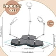 thumbnail image 2 of 3 Pcs Action Figure Stand Black Assembly Action Figures Display Holder Splicable Base Model Support Stands Miniature Model Bases Compatible with HG RG SHF 1/144, 2 of 5