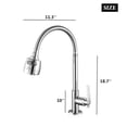 thumbnail image 2 of Stoneway 18.7'' Kitchen Faucet Spray Water Column Sprayer Stream Spout Sink Faucet 360° Rotation Bathroom Kitchen Faucet Water Tap, Two Modes of One-button Switching, 2 of 8