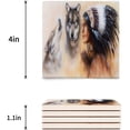 thumbnail image 3 of FMSHPON s and Wolves Set of 8 Coaster for Drinks, Absorbent Ceramic Stone Coasters Cup Mat with Cork Base for Home Kitchen Room Coffee Table Bar Decor, 3 of 4