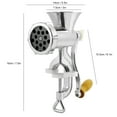 thumbnail image 6 of MEET Manual Meat Grinder, Heavy Duty Metal Food Grinder, Hand Operated Mincer, Sausage Maker Stuffer, Meat Mincers for Home Use, Kitchen (Silver), 6 of 9
