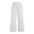 thumbnail image 4 of cocolona Womens Casual High Waist Flare Jeans Button Zipper Waist Straight Wide Leg Street Denim Pants with Pockets, 4 of 4