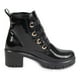 thumbnail image 3 of Botas Dama Mujer Charol Negro Tacón Ancho Casuales negro 23 Incógnita 088D94, 3 of 4