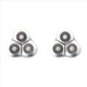 thumbnail image 1 of 2X para Afeitadoras EléCtricas S101, Reemplaza la Cuchilla, Recortadora de Barba, Maquinilla de Afeitar, Cabezal de Repuesto para Afeitado, Gris + Plateado, 1 of 5
