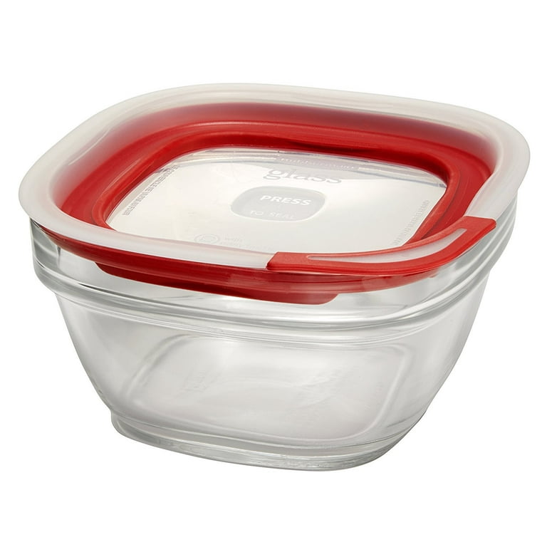 Rubbermaid Glass Container With Lid 4 Cups
