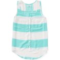 thumbnail image 1 of Aeropostale Camiseta sin mangas a rayas para mujer, verde, extra pequeña Aeropostale Camiseta sin mangas, 1 of 2