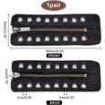 thumbnail image 2 of 1 Pair Leather Lace-in Zipper Inserts 6.5"x2.4" 8 Eyelet Zipper No Tie Zipper Laces Tieless Shoe Laces for Boots Shoes Sneakers Sports shoes Adults Men Women Black Black, 2 of 9