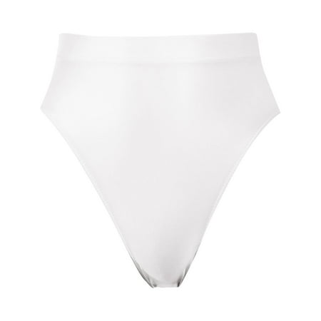 YHGFVOKJ Womens Underwear Super Thin Shiny Transparent Seamless Thongs Comfortable High Waisted Briefs Sexy and Smooth Panties Control Top Underwear for Women White L