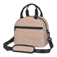thumbnail image 1 of Fotbe Beige Sparkling Glitter Bolsa de Almuerzo con Estampado, Lonchera Aislada, Contenedores de Comida Reutilizables Tipo Cooler a Prueba de Fugas, 1 of 7