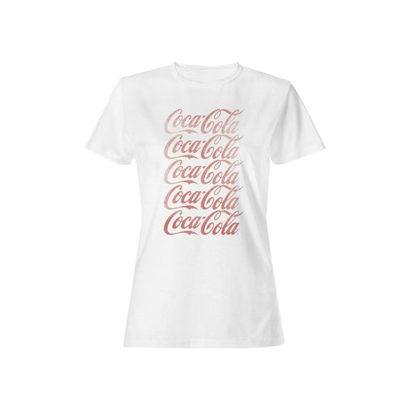Officially Licensed Coca Cola Vintage Logo Design Women's T-shirt