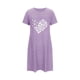 thumbnail image 4 of Camisón corto de talla grande para mujer, camisón de manga corta con estampado de pecho a la moda, camisón para mujer, 4 of 5