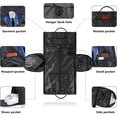 thumbnail image 2 of Portatrajes de Viaje, Bolsas de Ropa Convertibles, Plegable, Impermeables, Bolsa de Lona Colgante 2 en 1, Bolsa de Viaje con Compartimento para Zapatos, 2 of 4