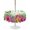 LightGreen, variant on Outdoor Tablecloth with Umbrella Hole for Patio/Picnic/Party/Camping, Tropical Spring Waterproof Table Cloth Round Cover Washable, Floral Leaves Butterflies Gray Wooden (Dia 60")