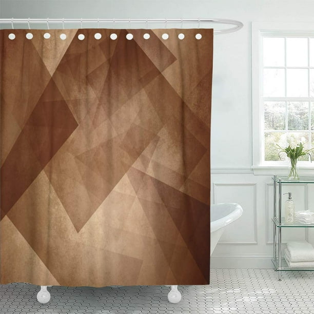 KSADK Western Abstract Brown Sepia Elegant Triangle Pattern Design on