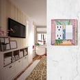 thumbnail image 5 of Yayeee Rocker Switch Wall Plate 3-Gang 6.5"x4.6" Home Decorative Outlet Cover, Pink Seaside Boat, 5 of 6