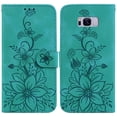 thumbnail image 2 of Compatible with Samsung Galaxy S8 Plus Embossed Lily Wallet Case with Card Holder PU Leather Flip Cover, 2 of 5