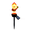 A-930627VV, variant on The Year Without Santa Claus Heat Miser 17.7 Inch Solar Garden Stake Light, Retro Holiday Fire Character Outdoor Pathway Decor