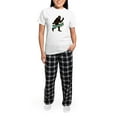 thumbnail image 5 of CafePress - Bigfoot Yeti Sasquatch Wassup Women's Light Pajama - Women's Short Sleeve Print T-Shirt and Pants Light Cotton Pajama Set, 5 of 7