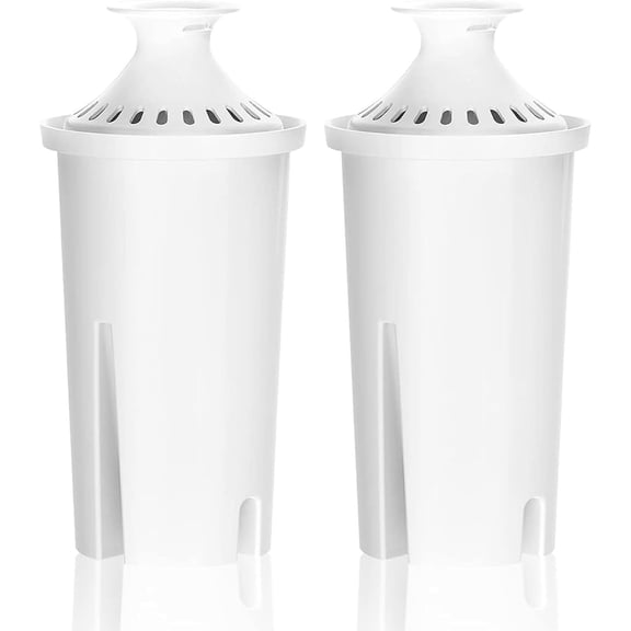 Overbest NSF Certified Pitcher Water Filter, Replacement for Brita® Pitchers and Dispensers, Brita® Classic 35557, OB03, Mavea® 107007, and More, Includes 2 Filters