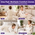 thumbnail image 6 of KEKOY Heating Pad for Back, Neck & Shoulders Pain Relief, Wearable Electric Heat Pad with Detachable Belt, 4 Heat Settings, 2-Hour Auto Shut-Off, Fast Heating, 24"x33", Oatmeal, 6 of 10