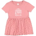 thumbnail image 3 of Inktastic Grammy and Pappy Love Me Girls Granddaughter Girls Baby Dress, 3 of 5