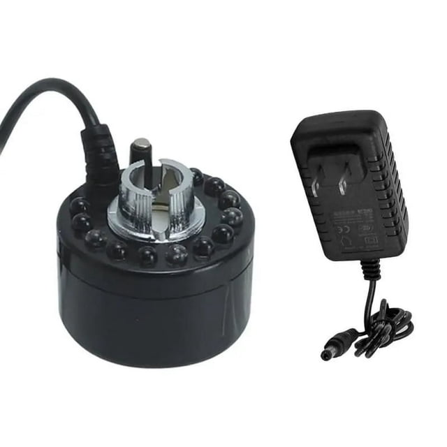 12 LED Mini Mister Fogger Water Fountain Pond Fog Machine Atomizer Air Humidifier For Halloween Party Pumpkin DIY Decorations
