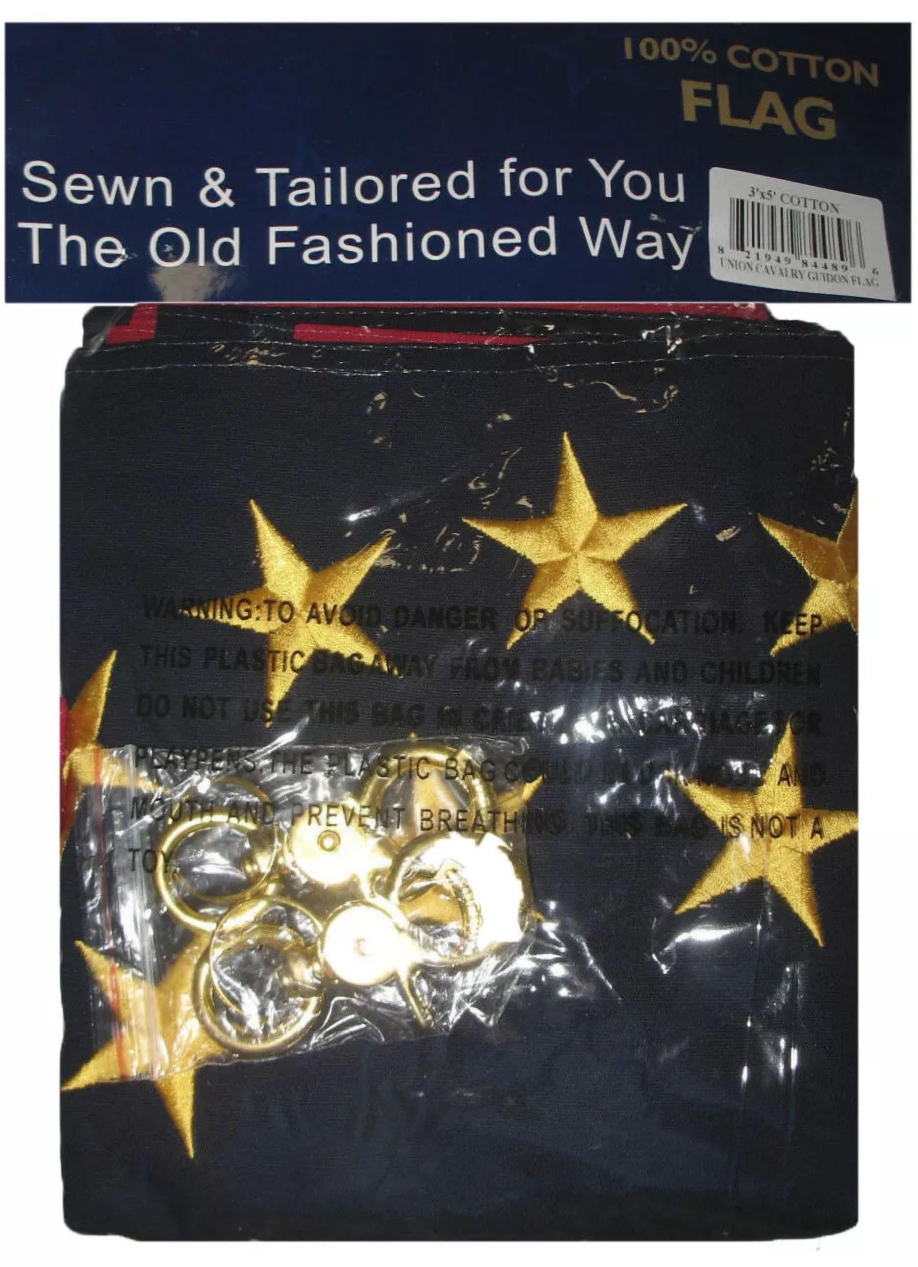 3x5 Ricamato Union Cavalleria Guidon 100% Cotone - Foto 9