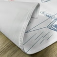 thumbnail image 5 of Ambesonne Adventure Place Mats Set of 4, Paper Plane Sketch, Standard Size, Bluegrey Red White, 5 of 6