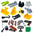 thumbnail image 2 of Bloques de construcción de gran tamaño creativos, accesorios mecánicos, gancho, escalera, ladrillos compatibles, juguetes para niños, 2 of 5
