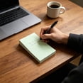 thumbnail image 4 of Large Sticky Notes,100 Sheets Tearable Reminder Note for Office Desk & Household Message Recording | 3x2 Inch Colorful Note Pads | to Do Lists,Green, 4 of 7