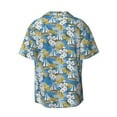 thumbnail image 2 of Gaeub Flower and Sail Boat Men's Lapel Short Sleeve Shirt, Relaxed Fit Shirt, Soft and Breathable for Outdoors Party Travel - 3X-Large, 2 of 7