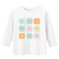 thumbnail image 3 of CLOISE Shirts for Boys 3/4 Sleeve Girls Youth Crew Neck Tops Floral Casual Fashion Fall Winter Clothes Multicolor 3-12T, 3 of 4