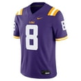thumbnail image 2 of Men's Nike Malik Nabers Purple LSU Tigers Player Game Jersey, 2 of 3