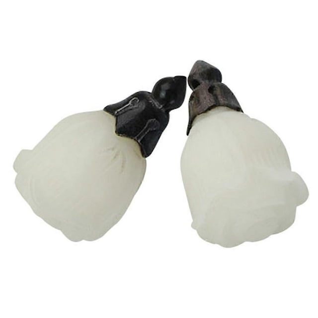 Stylish Bodhi Root Tulip Pendant for Keychain Making 2Pcs DIY Charms