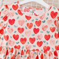 thumbnail image 4 of Swstbby Liquidation d'Économies d'Été 2025! Robe d'Été pour Filles, Robe d'Été à Manches Courtes pour Tout-Petits et Bébés Filles, Robe à Manches Bouffantes à Imprimé Graphique Rouge 6-7 Ans, 4 of 5