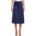 thumbnail image 1 of Anne Klein Falda midi con cinturón para mujer, azul, 0, 1 of 1