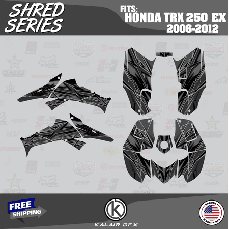 Kalair GFX Graphics Kit for Honda ATV TRX 250EX (2006-2012) Shred Series