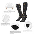 thumbnail image 6 of Easygdp Christmas Deers Soccer Socks Sport Knee High Socks Calf Compression Athletic Socks for Men and Women, 6 of 9