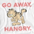 thumbnail image 2 of Garfield Go Away, Hangry Unisex Adult T Shirt (Small) White, 2 of 7