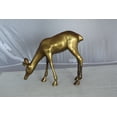 thumbnail image 3 of Nifao Two Tone color deer bronze statue – Home Decor Sculpture, 13"L x 4"W x 11"H, 3 of 10