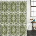 thumbnail image 2 of Sage Green Boho Bathroom Shower Curtains with 12 Hooks Polyester Waterproof Shower Curtain for Stalls and Bathtubs Farmhouse Chic Abstract Patterned Decorative Bathroom Privacy Curtain 54x78 Inches, 2 of 9