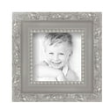 thumbnail image 2 of ArtToFrames 4" x 4" Classic Antique Silver Picture Frame, 4x4 inch Silver Wood Poster Frame (WOM-4926), 5 Pack, 2 of 6