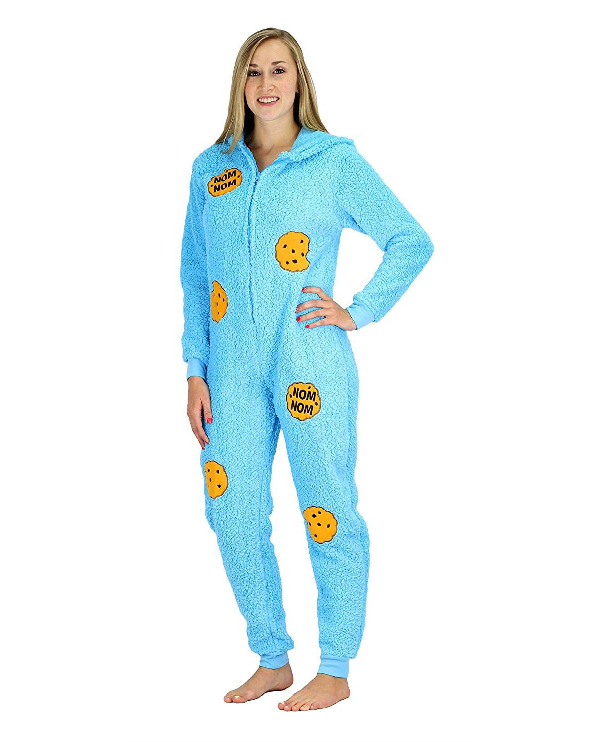 NEW Womens Pajamas Size XL Plus 1X 2X Onesie One Piece Union Suit Feet Zipper 