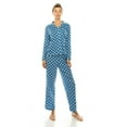 thumbnail image 2 of WHITE ORCHID BEAUTIFUL 2 PC pajamas SET SUPER SOFT pj / plus size- petite (BLUE FLORAL), 2 of 2