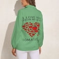 thumbnail image 2 of I LOVE YOU FROM MY HEAD TOMATOES Long Sleeve Blouse Woman Streetwear Casual Shirts Summer Oversize Woman Streetwear Clothing Birthday Present, 2 of 7