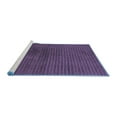 thumbnail image 2 of Ahgly Company Machine Washable Indoor Square Abstract Blue Modern Area Rugs, 5' Square, 2 of 4