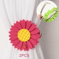 thumbnail image 4 of 1 par de alzapaños decorativos para cortinas de ventana, adornos para el hogar y la oficina. Clip de rosa, 4 of 9