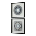 thumbnail image 7 of Uttermost String Duet Wood and Glass Geometric Art - Black/Blue/White (Set of 2), 7 of 7