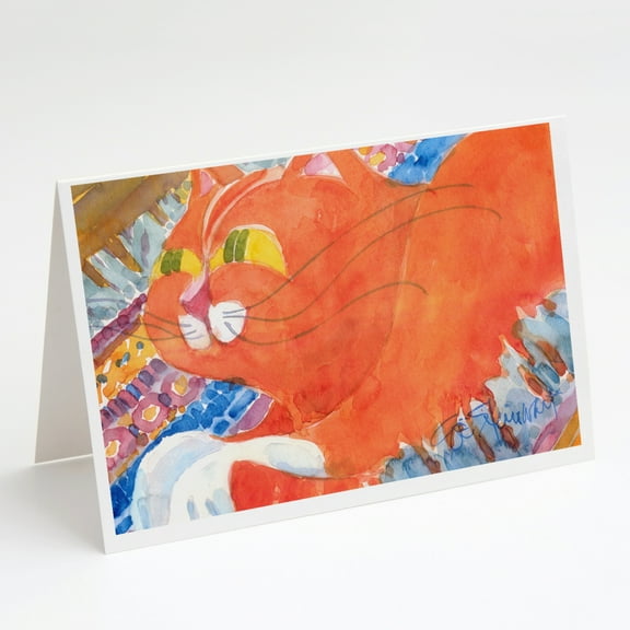 Cat Greeting Cards and Envelopes Pack of 8
