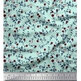 thumbnail image 1 of Soimoi Green Rayon Fabric Leaves & Fruits Decor Fabric Printed Yard 56 Inch Wide, 1 of 1
