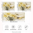 thumbnail image 4 of Dailycode Satin Pillow Case Standard Silk Pillow Cover for Hair and Skin Envelope Closure Yellow Flower Butterfly 20"x26", 4 of 9